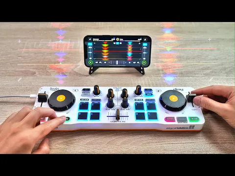 Download MP3 PRO DJ DOES INSANE MIX ON €99 DJCONTROL MIX FOR PHONES!