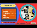 Java Loop Control with break continue