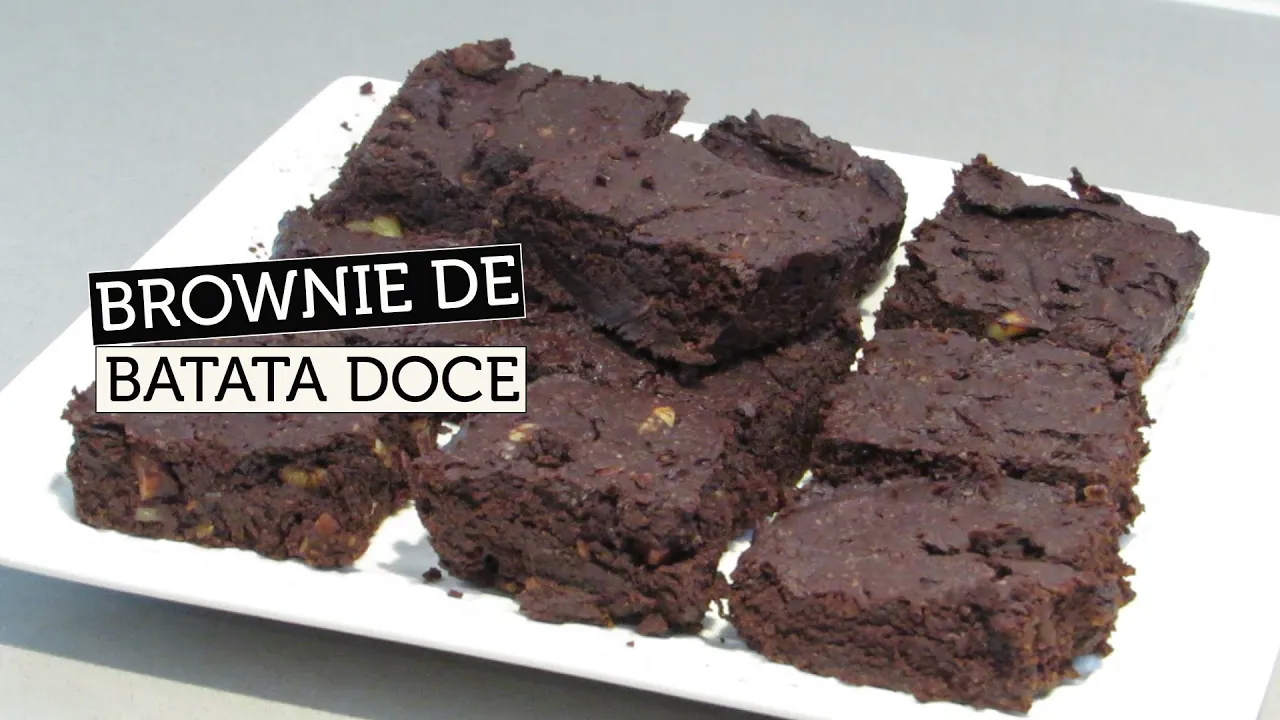 RECEITA DE BROWNIE DE BATATA DOCE FITNESS