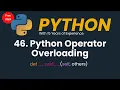 Python Operator Overloading Operator Overloading in Python