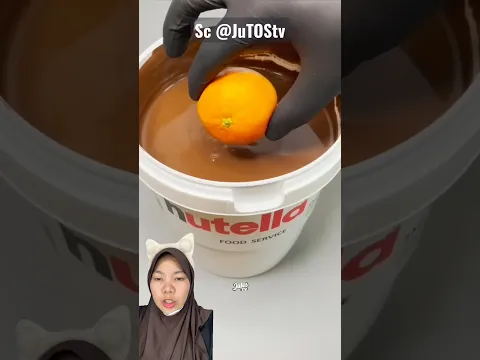 CELUP JERUK DALAM COKLAT ⁉️ COKLAT NYA GA NEMPEL 😱 | JuTOStv