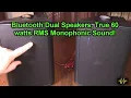 Herdio Brand Waterproof Bluetooth Dual Speakers True 60 Watts RMS Mono Sound REVIEW