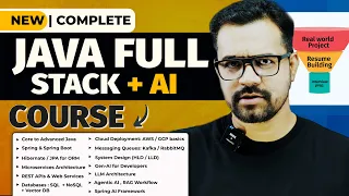 Java Full Stack With AI Roadmap Beginner to Job Ready 2026 by Som Sir