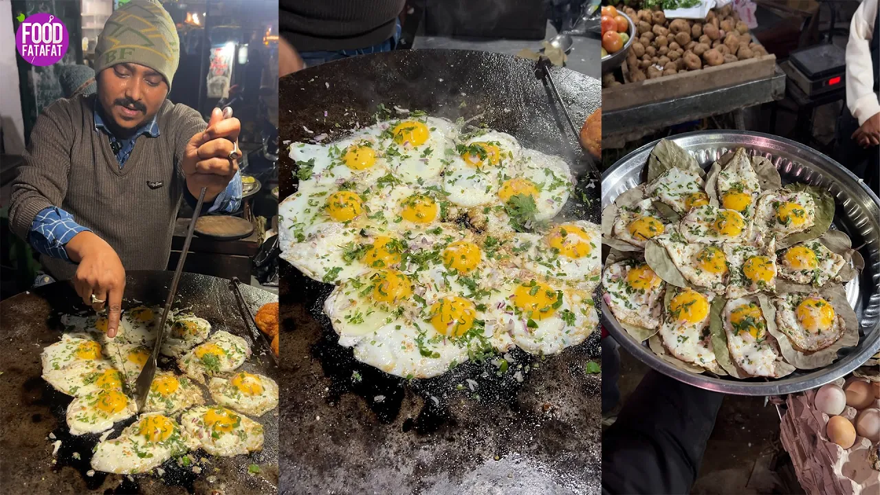 Most Amazing Eggs Poach Making In Patna Rs.15/- Only l Bihar Street Food