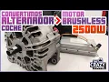I turn car Alternator into a Powerful 2500W Brushless Motor