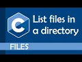 List files in a directory recursively too