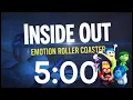 5 Minute Timer Inside Out EMOTION Roller Coaster with Music