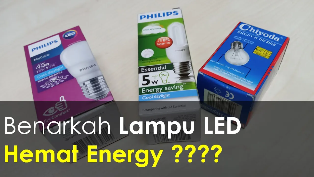 PERBANDINGAN WATT & LUX, DARI LAMPU PIJAR ESSENTIAL LED