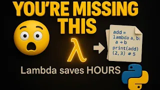 This tiny Python trick saves HOURS Lambda explained Python Tutorial for Beginners