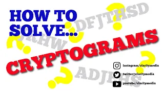 How to Solve Cryptogram Puzzles