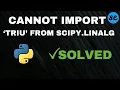 Fixed ImportError cannot import name triu from scipy linalg - Gensim