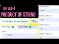 IDP SET 4 Product of the string NXT WAVE CCBP python in Telugu beginners problems