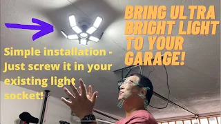Nexillumi Garage Lights Deformable - Compare these LED lights to regular lights Fix poor lighting
