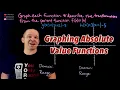 Graphing Absolute Value Functions Listing Domain and Range and Describing Transformations