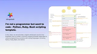 I m not a programmer but want to code - Python Ruby Bash scripting template