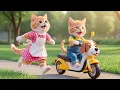 💖🚗 From Fear to Hope: Mama Cat Rescues Ginger Kitten’s Toy Car and Fixes the Road Together 🐱✨