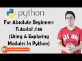 Using Python External Built In Modules Python Tutorials For Absolute Beginners In Hindi