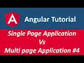Angular 8 2020 Single Page Application vs Multi page Application