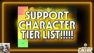 DC Worlds Collide - SUPPORT CHARACTER TIER LIST