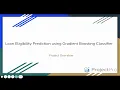 Loan Eligibility Prediction - Machine Learning Project Gradient Boosting Classifier