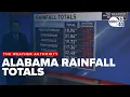 Alabama 7-day rainfall totals