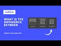 What is the difference between section container and div block in webflow