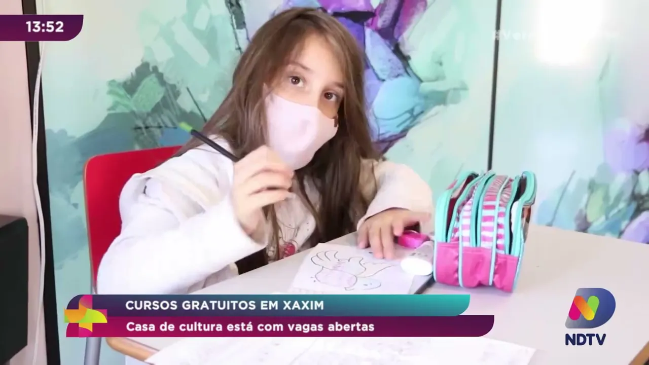 Cursos gratuitos em Xaxim: Casa de Cultura está com vagas abertas