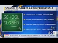 High winds storms Wednesday causing school closures