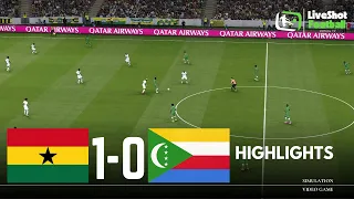 GHANA 1-0 COMOROS - HIGHLIGHTS 🔴 World Cup Qualifiers | Match Simulation & Recreation Video Game