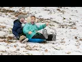 Illinois kids enjoy being outside after snow day cancels school