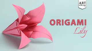 Make This Easy Origami Lily! | Beginner Paper Flower Craft