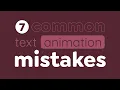 Download Lagu 7 Common Text Animation Mistakes | Adobe After Effects Tutorial