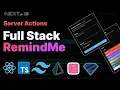 NextJs course Full Stack RemindApp ReactJs Typescript React Hook form ShadcnUI TailwindCSS