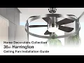 How to Install the 36 In Harrington Ceiling Fan by Home Decorators Collection