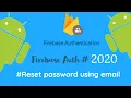 Firebase Authentication 3 Reset password using email