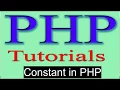 php tutorial in hindi part 7 Constant in PHP