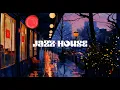 Jazz House Mix 🌆 Rainy City Lights Lounge | Deep House Evening Café