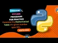Python Programs MATHEMATICAL TABLE telugucodeguru