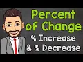 Percent of Change Percent Increase and Decrease Math with Mr J