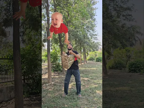 Flying crying babies Catching vs goat, rabbit vs gorilla & car - Funny vfx magic