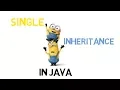 33 - Single Inheritance in Java