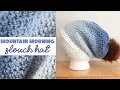 Pretty COZY Hat Mountain Morning Crochet Slouch Hat