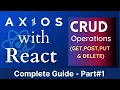 React Tutorial How to make http requests using Axios in React Axios Tutorial CRUD operations