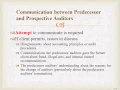 Predecessor Prospective Auditor Communication