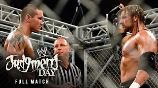 FULL MATCH Triple H vs Randy Orton WWE Title Steel Cage Match Judgment Day 2008