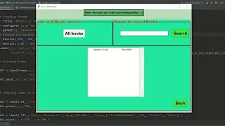 Library Management System Tkinter MySQL