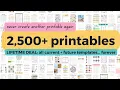 Get 2 500 printable templates right now
