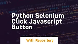 python selenium click javascript button