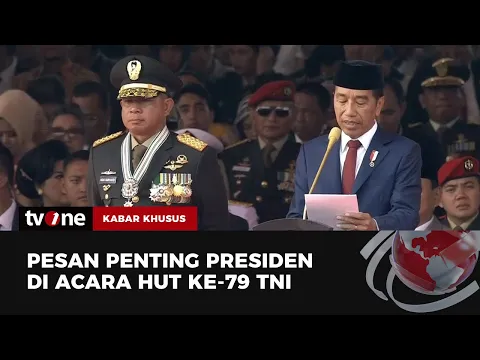 Pesan Penting Presiden Joko Widodo di Acara HUT ke-79 TNI