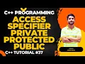 Access Specifier Private Protected Public C Programming In Hindi